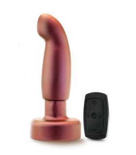 Анальная пробка с вибрацией и вращающимися шариками, Anal Adventures Blush, с пультом, силиконовая, розовая, 14.5 х 3.8 см - No Taboo