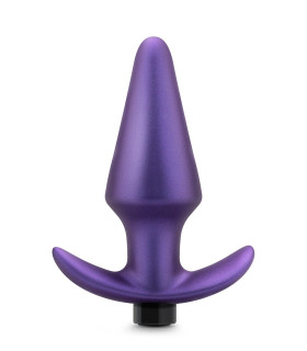 Анальная пробка с вибрацией Anal Adventures Blush, силиконовая, силиконовая, фиолетовая, 12.7 х 3.8 см - No Taboo