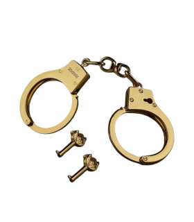 Наручники с короткой цепочкой Sevanda Pretty-Sub, металлические, золотые - No Taboo