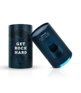 Опис Ерекційне кільце з тримачем для мошонки Boners, з вібрацією, силіконове, синє, 3.8 см - No Taboo