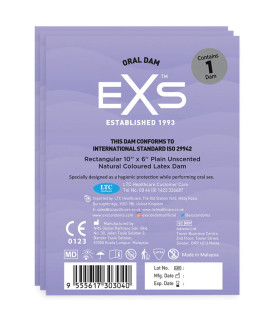 Серветка для орального сексу EXS, латексна, 250 х 150 мм - No Taboo