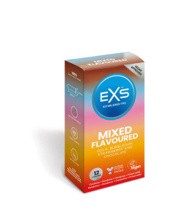 Оральные резинки EXS со вкусом шоколада, колы, клубники и жвачки, 12 шт - No Taboo