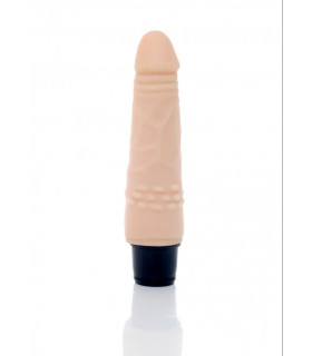 Вібратор реалістичний Storm, бежевий, 18.5 х 4.5 см - No Taboo