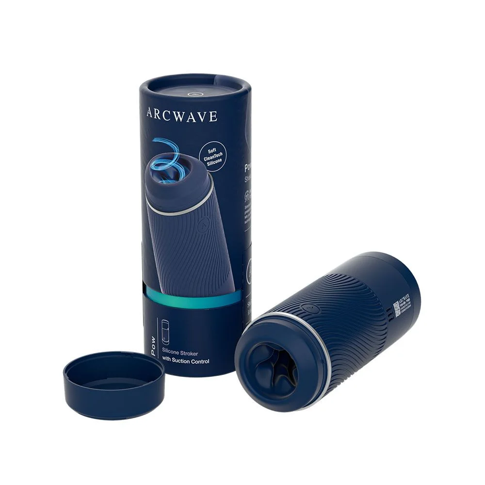 Мастурбатор хай-тек в колбе Arcwave Pow Stroker Blue, рельефный, 18 х 7 см (204927), zoom