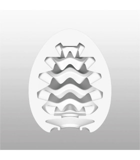 Мастурбатор нереалистичный EGG WAVY II COOL EDITION, рельефный, с охлаждающей смазкой, 49 × 49 × 61 мм - No Taboo