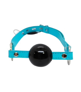 Кляп-кулька, чорно-блакитний, 5 см - No Taboo