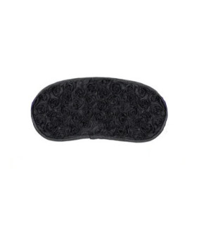 Маска с розами, сатиновая, черная - No Taboo