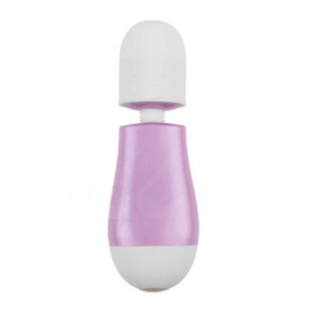 Міні вібромасажер Chisa, фіолетово-білий, 12 х 3.2 см (205186), zoom