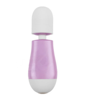 Мини вибромассажер Chisa, фиолетово-белый, 12 х 3.2 см - No Taboo