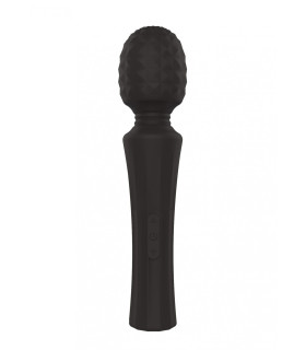 Вибромассажер из силикона, черный, 21 х 4.5 см - No Taboo