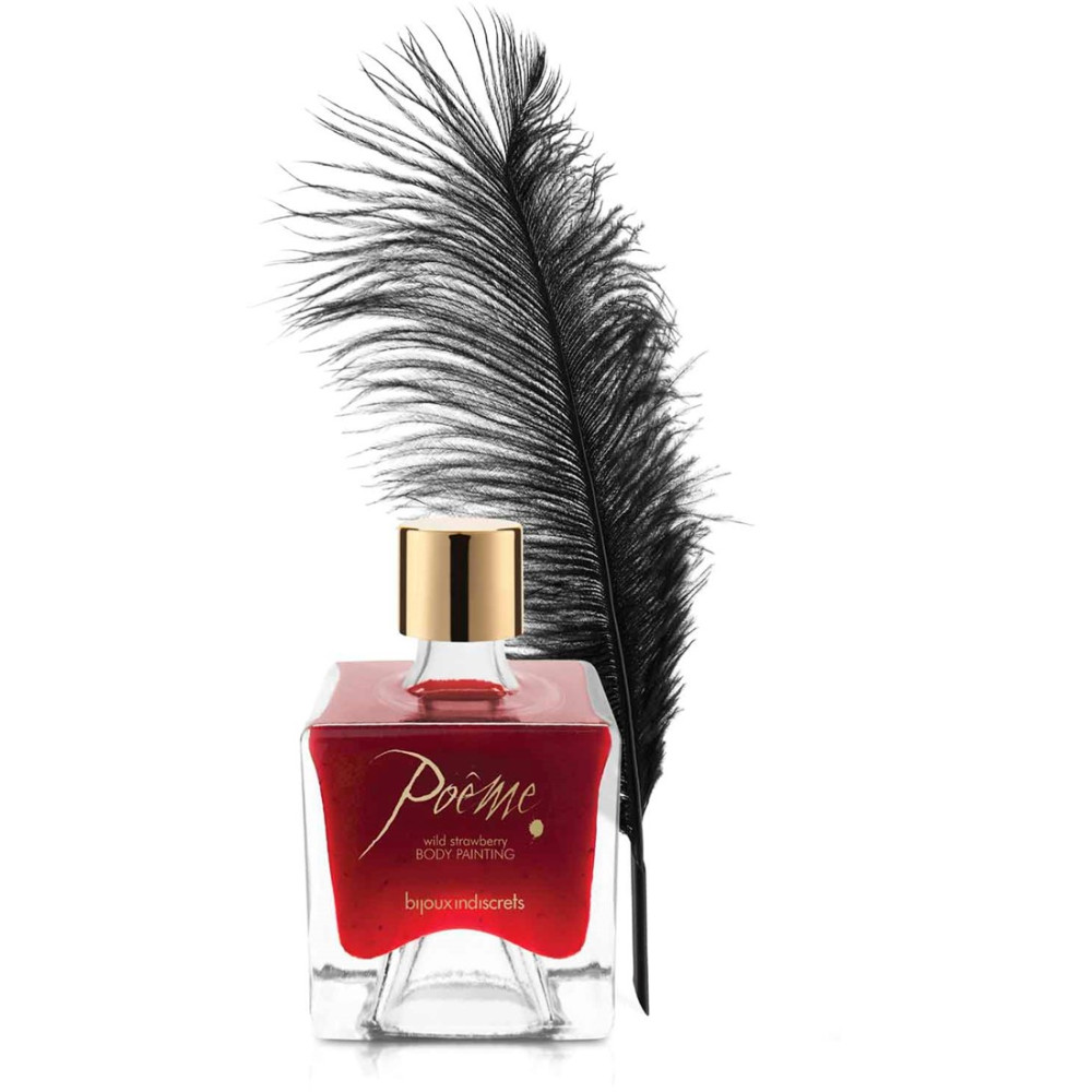Съедобная краска для тела Poême Bijoux Indiscrets, со вкусом земляники, 50 г (29463), zoom