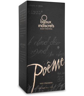 Съедобная краска для тела Poême Bijoux Indiscrets, со вкусом земляники, 50 г - No Taboo