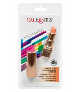 Вибропуля в виде губной помады California Exotic, золотая - No Taboo