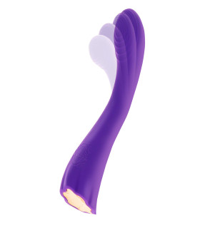 Вибратор для точки G Dahlia Toy Joy, фиолетовый, 23 х 3.5 см - No Taboo