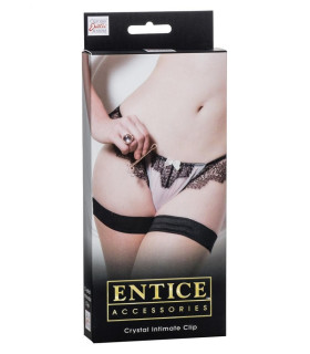 Зажим для клитора с кристаллами California Exotic, золотой - No Taboo