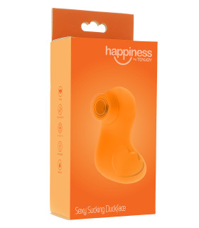 Вакуумный стимулятор клитора в виде уточки Toy Joy, желтый - No Taboo