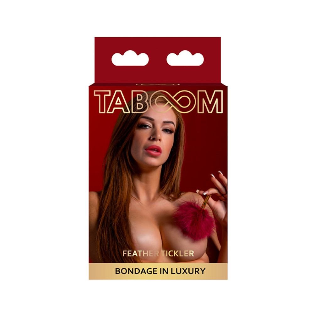 Тіклер на короткій ручці Taboom, червоно-золотий (203644), zoom