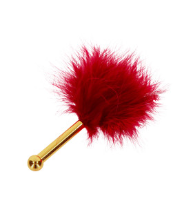 Тиклер на короткой ручке Taboom, красно-золотой - No Taboo