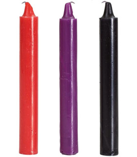 Японські низькотемпературні БДСМ свічки Doc Johnson, 3 шт - No Taboo