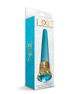 Вибратор для точки G с кристаллом Global Novelties, голубой, 17.7 х 1.9 см - No Taboo