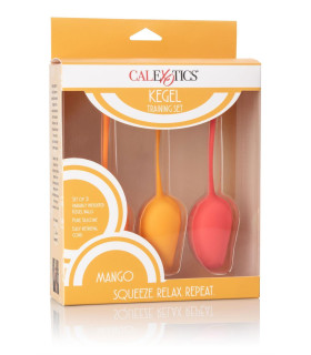 Вагинальные шарики California Exotic, оранжевые, 3 шт - No Taboo