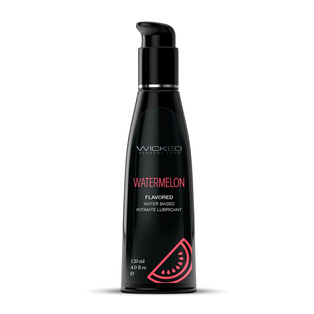 Лубрикант съедобный 120 мл со вкусом арбуза Wicked, на водной основе (204078), zoom