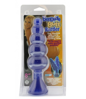 Анальная пробка рельефная для фистинга NMC, с присоской, синяя, 20.3 х 5.5 см - No Taboo