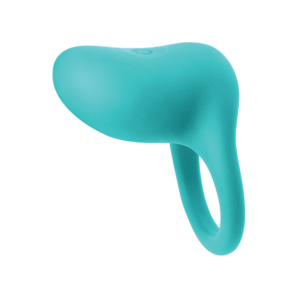 Ерекційне кільце з вібрацією NS Novelties, бірюзове, 4.5 см (203941), zoom