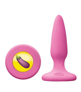 Анальная пробка Mojis #DCK NS Novelties, розовая, 6.5 х 2.2 см - No Taboo