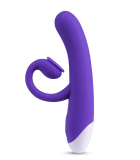 Вібратор-кролик із вакуумною стимуляцією Blush Oh Bunny, фіолетовий, 19.6 х 3.1 см - No Taboo