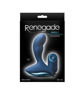 Масажер простати з вібрацією NS Novelties, синій, 8.5 х 3 см - No Taboo