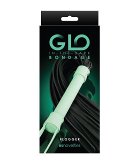 Флоггер светящийся в темноте NS Novelties белый, 61 см - No Taboo