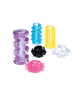 Набір ерекційних кілець та насадок на пеніс NMC, 6 шт. - No Taboo