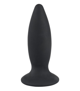 Анальная пробка S с вибрацией Orion, черная, 11 х 3.3 см - No Taboo