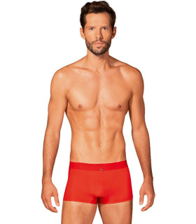 Трусы мужские S/M Obsessive Boldero, с сеточкой, красные - No Taboo