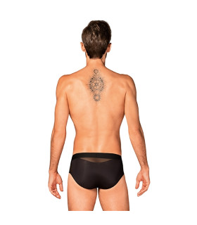 Труси чоловічі S/M Obsessive Boldero, з сіточкою, чорні - No Taboo