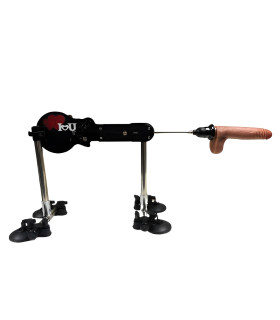  Секс-машина ZSLX с надписью I love You, на присосках, с пультом дистанционного управления, черная - No Taboo