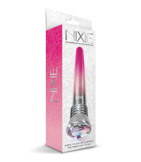 Вибратор для точки G с кристаллом Global Novelties, розовый, 17.7 х 1.9 см - No Taboo