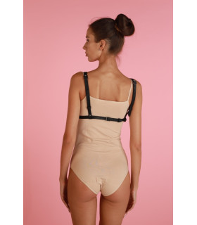 Портупея сексуальная One Size A6.1 Candy Hero, экокожа, черная - No Taboo