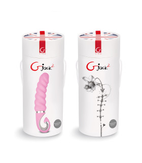 Вібратор рельєфний Gjack² Gvibe, кібершкіра, рожевий, 22 х 3.7 см - No Taboo