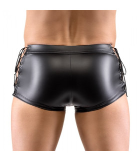 Труси сексуальні чоловічі M Svenjoyment, зі шнурівкою та блискавкою, чорні - No Taboo