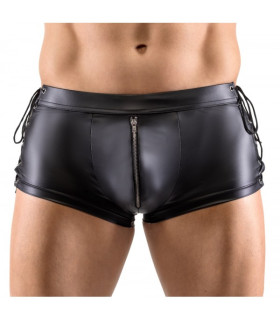 Труси сексуальні чоловічі M Svenjoyment, зі шнурівкою та блискавкою, чорні - No Taboo