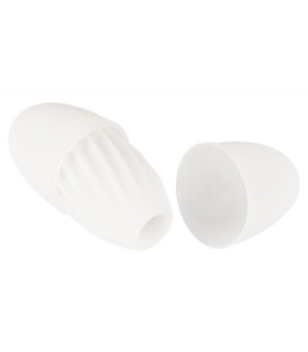 Мастурбатор нереалистичный Svakom Hedy, рельефный, белый, 8.3 х 1.5 см - No Taboo