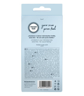 Резинки из натурального латекса Mister Size 47 мм, 10 штук - No Taboo