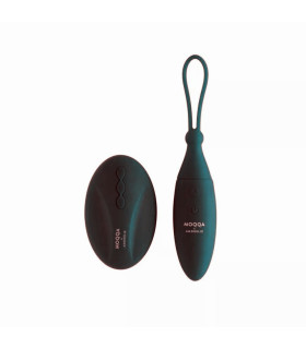 Виброяйцо с пультом Amorelie Moqqa, черное, 8 х 3.5 см - No Taboo