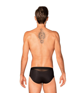 Труси чоловічі L/XL Obsessive Boldero, з сіточкою, чорні - No Taboo