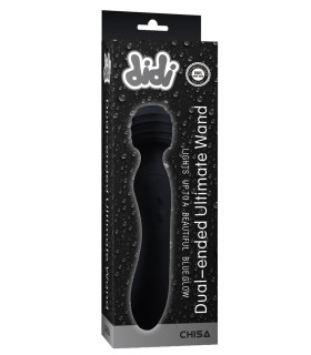 Вибромассажер двухсторонний Chisa DiDi, черный, 22 х 4 см - No Taboo