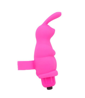 Вибратор на палец в виде кролика Chisa, розовый, 10 х 3.2 см - No Taboo