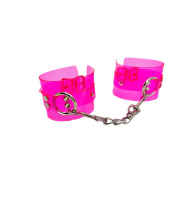 Наручники напівпрозорі, рожеві - No Taboo