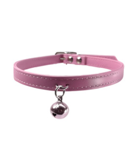 Ошейник с колокольчиком, розовый, 42 см - No Taboo